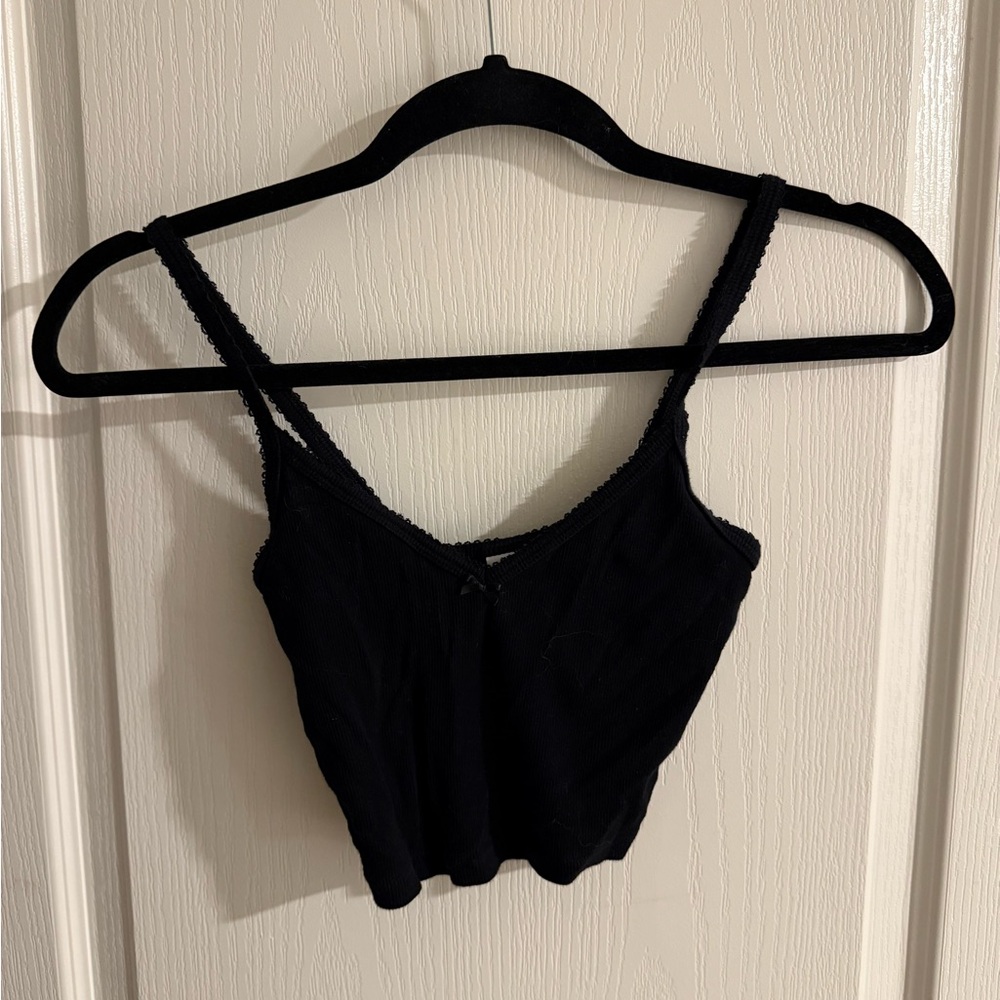 Sunday Best Black Cropped Grace Tank
